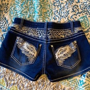 Rue 21 blinged out jean short size 5/6